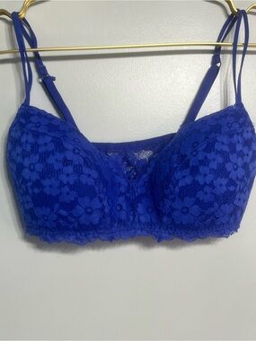 VS Pink Lace Bralette - Purple- L